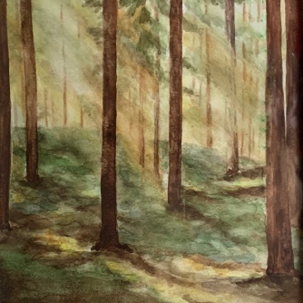 Maj-Britt Sulèn , akvarell